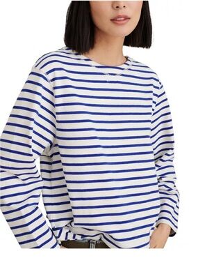 Alex Mill Blue and White Striped Lakeside Tee